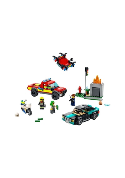 LEGO® City 60319 İtfaiye Kurtarma Operasyonu ve Polis Takibi 60319 295 Parça