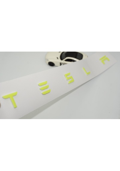 Dk Tuning Tesla Model 3 Y S X Series Bagaj Fosfor Renk Uzun Yazı Logo -