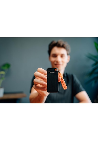 Verbatim Pocket Ssd Usb 3.2 Gen 2 256gb Black/orange