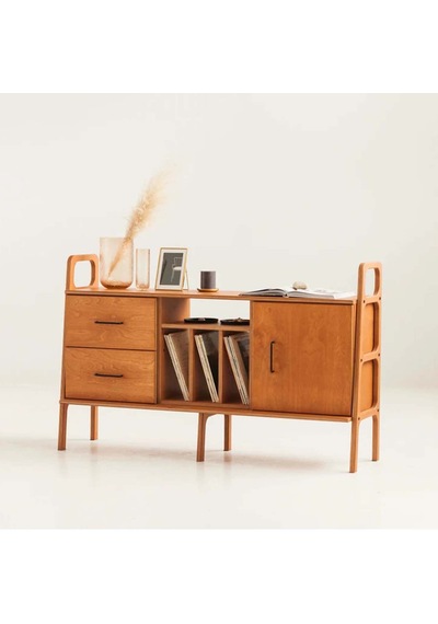 Woodesk Brise, Ahşap, Dolap Ve Konsol, 140x90, Tik Renk