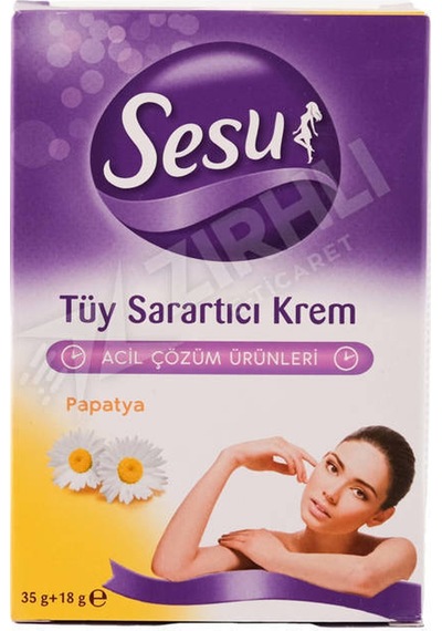 3 Adet Sesu Papatya Tüy Sarartıcı Krem 35gr +18gr