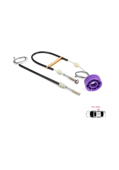 Arka Sağ Cam Kriko Set Vw Phaeton 3d Mk1 2002-2016 Kısa Şase İçin Standart