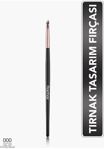 Flormar Kesik Uçlu Düz Nail Art Tırnak Fırçası - Nail Art Styling Brush - 023 - 8690604597888