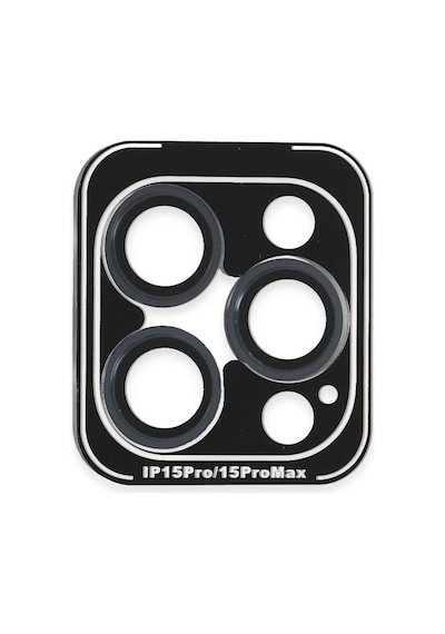 Joko Apple, Uyumlu iPhone 15 Pro Max Pvd Metal Kamera Lens - Lacivert