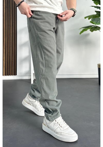 Edwox Erkek Baggy Kalıp Pantolon Açık Yeşil Edw130