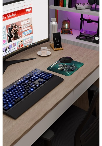 Hades Kaymaz Dikişli Kauçuk Oyuncu Mousepad V5 - 22x18 Gaming Mouse Pad Fare Altlığı