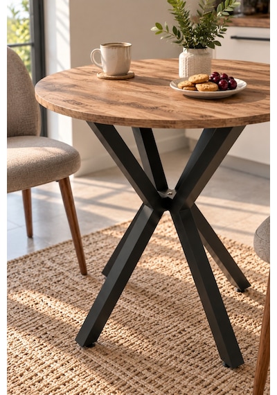 Sulorahome Yuvarlak Mutfak Masası 70 Cm Atlantik Kahverengi Atlantik Çam Sulorahome Yuvarlak Mutfak Masası 70 Cm Atlantik Kahverengi Atlantik Çam
