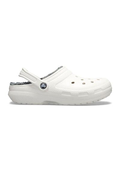 Crocs Classic Lined Clog Unisex Beyaz İçi Yünlü Günlük Terlik 203591-1om Beyaz