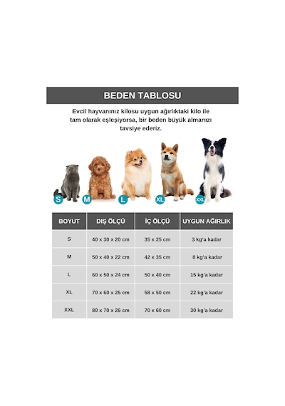 Pet Dreams Sprit Lüks Kedi/köpek Yatağı, Kaymaz Altlık, Sertifikalı Kumaş, Yıkanabilir, Silikon Elyaf Dolgulu Tu