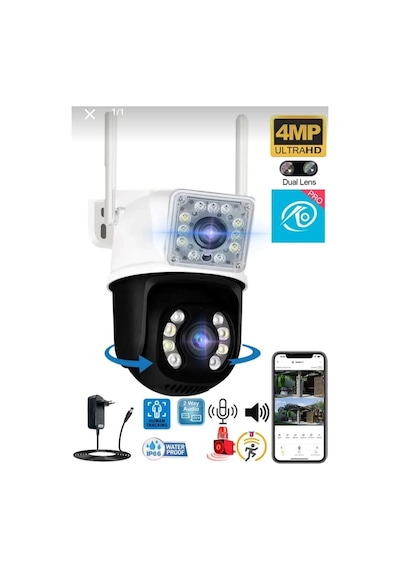 O-kam 3012 Çift Lens Gece Renkli 3+3mp Güvenlik Kamerası
