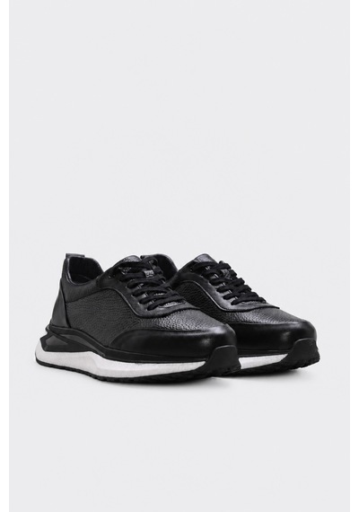 Fast Step Hakiki Deri 442ma26550 Siyah Erkek Casual Ayakkabı