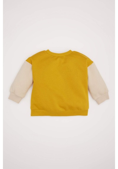 DeFacto Erkek Bebek Bisiklet Yaka İçi Yumuşak Tüylü Baskılı Sweatshirt D6755A524WNYL64 Sarı DeFacto Erkek Bebek Bisiklet Yaka İçi Yumuşak Tüylü Baskılı Sweatshirt D6755A524WNYL64 Sarı