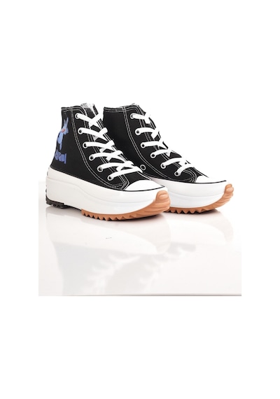 Labubu Baskılı Yüksek Taban Boğazlı Converse Siyah - Mavi