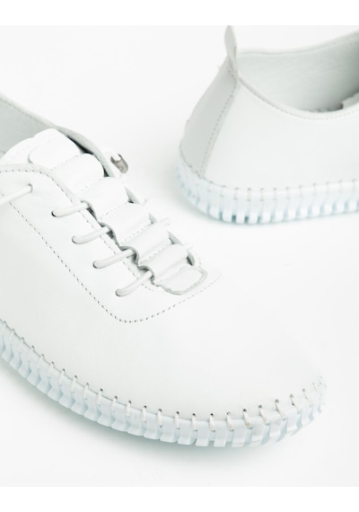 Suins Ramia Model Hakiki Deri Yumuşak Kadın Günlük Spor Ayakkabı Sneaker Beyaz