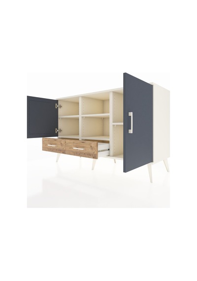 Hyperion Konsol 5 Raflı 2 Çekmeceli 3 Kapaklı 132x44x83 Aytaşı-antrasit/çam Antrasit/çam Hyperion Konsol 5 Raflı 2 Çekmeceli 3 Kapaklı 132x44x83 Aytaşı-antrasit/çam Antrasit/çam