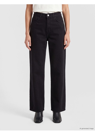 LC Waikiki Lc Waıkıkı Siyah Straight Fit Kadın Jean Pantolon