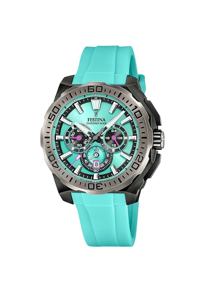 Festina F20726/2 Chrono Bike Quartz Silikon Mavi 20 Atm 46 Mm Erkek Kol Saati
