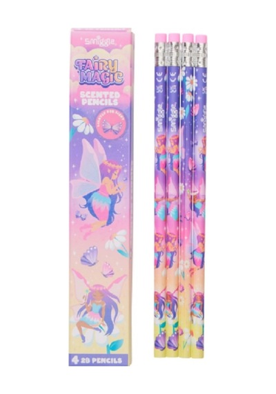 Smiggle Kokulu 2b Kalem 4'lü Paket, Peri Büyüsü Pembe