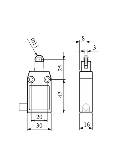Emas L61k13mum331 ,metal Gövde Kontak-1a1k Metal Makara Sınır Sivic