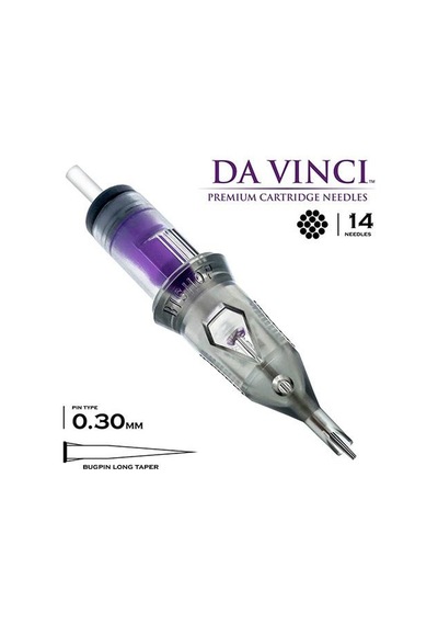 Bishop Davinci V2 1014 Rllt Round Liner Long Taper Kartuş Dövme İğnesi