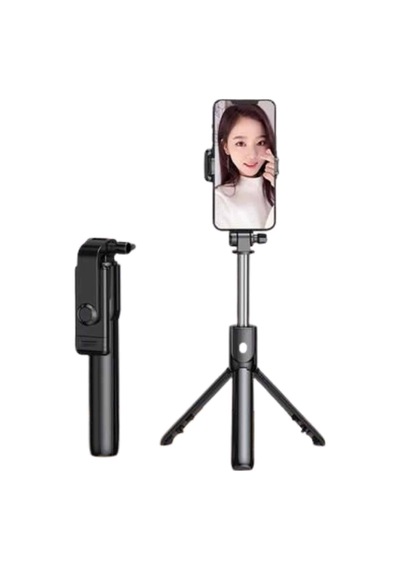 Selfie Çubuğu Tripod Bluetooth Kumandalı Selfie Çubuğu Ilkeshop - 9 Telefon Tutucu
