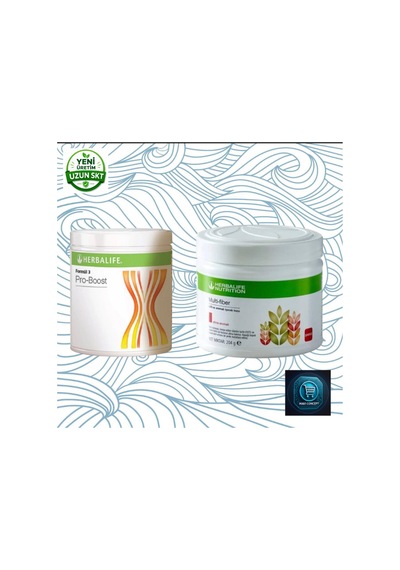Herbalife Multi-fiber Lifli Ve Aromalı İçecek Tozu Elma 204 G + Pro-boost Yüksek Proteinli Aromalı İçecek Tozu 268 G