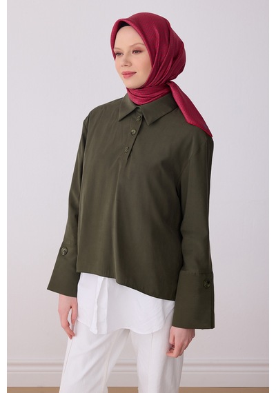 Belli Klasik Desen İpek Twill Eşarp - 2026 İlkbahar-yaz T 4317 Kırmızı