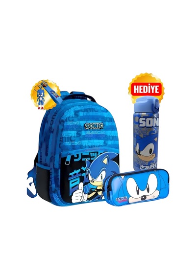 Boom Okul Çantası , Kalem Çantası - Sonic Çelik Matara 500 Ml MAvi