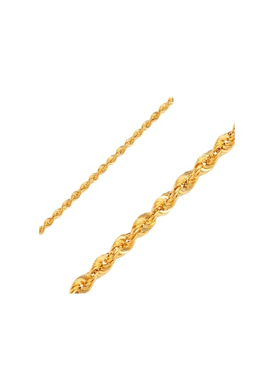 Halat Bileklik 5 Mm 14 Ayar Altın Altın