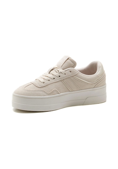 Tommy Hilfiger Tommy Jeans Kadın Bej Greenwich Süet Sneaker Bej