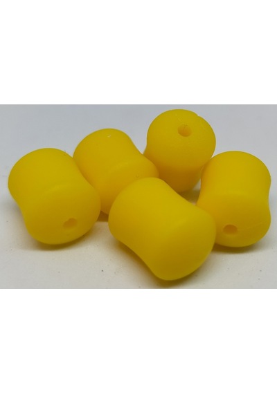12 Mm Yüzen Silikon Sarı Dumbell Tipi Yapay Sazan Yemi ( 14 Adet)