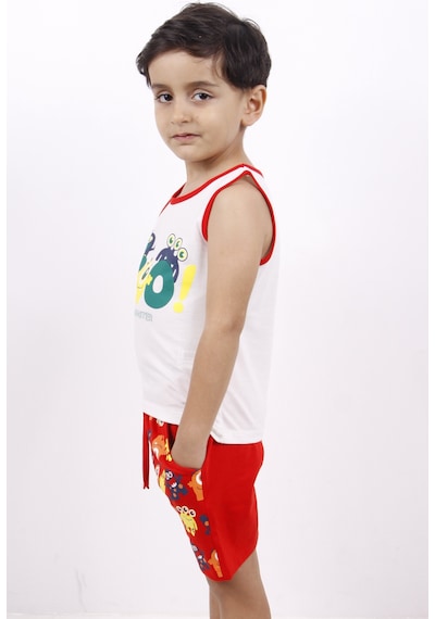 Toontoy Erkek Çocuk Boo Baskılı Şortlu Takım Ekru Toontoy Erkek Çocuk Boo Baskılı Şortlu Takım Ekru
