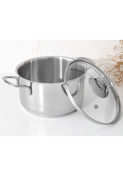 Gülsan Mega Inox Derin Çelik Tencere 24 CM