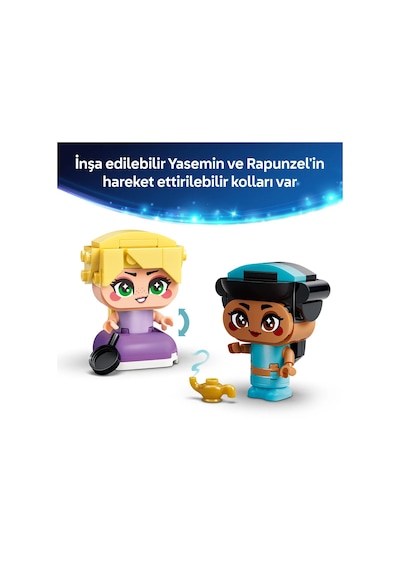 LEGO® ǀ  Disney Princess Mini Yasemin ve Rapunzel 43303 – 5 Yaş ve Üzeri Çocuklar için Aksesuarlar İçeren Yapım Seti (59 Parça)