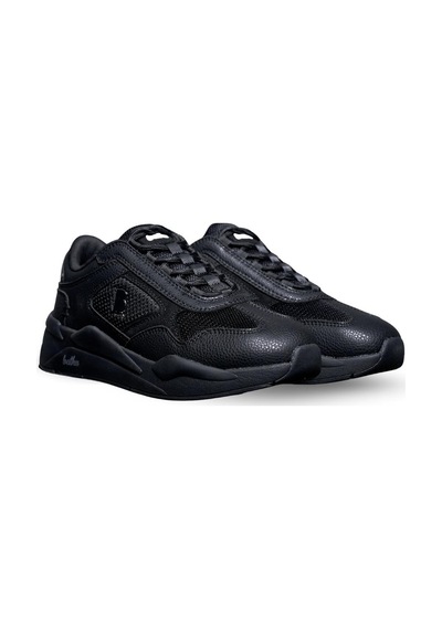Bathu 10/43 Erkek Deri Sneaker - Sıyah Sıyah Siyah