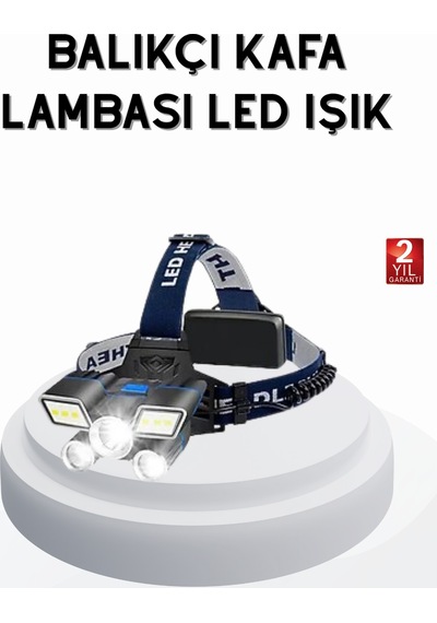 Profesyonel - 708 - Şarjlı Led Far Ipx5 Suya Dalı, 4 Işık Modu, - Aconcept - Hareket Sensörlü