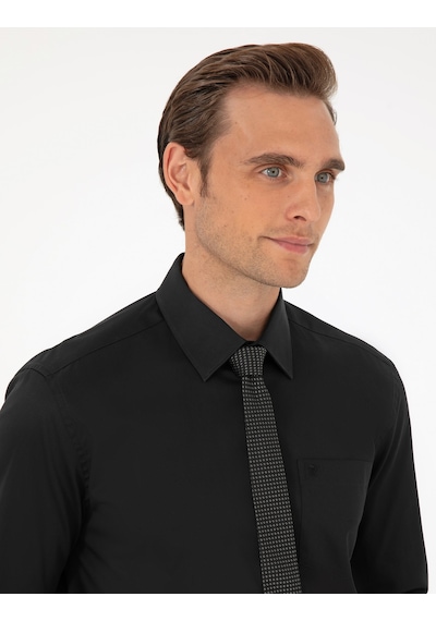 Pierre Cardin Erkek Siyah Gömlek Basic 50292536-vr046 Siyah