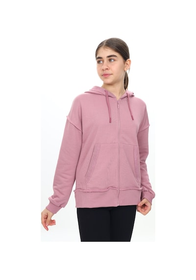 Toontoy Kız Çocuk Kapüşonlu Hırka Mavi