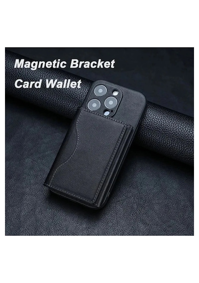 Magsafe Özellikli 5 Bölmeli Mıknatıslıstand Olabilen Suni Deri K