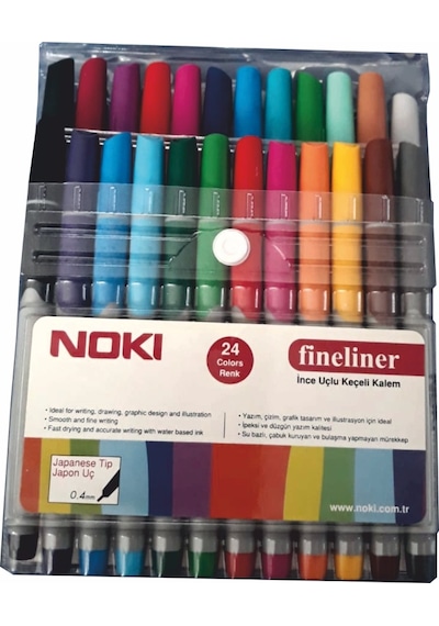 Nokı Keçeli Kalem Fineliner 24 Lü 0.4 Mm