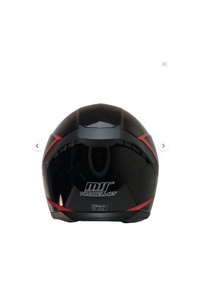 Mts M-910 Stinger Güneş Gözlüklü Renkli Vizör Kapalı Motosiklet Kaskı Siyah