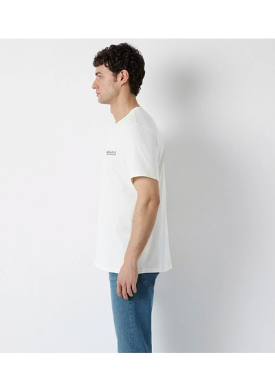 Mavi M0613533-70057 Mavi Black Baskılı T-shirt Erkek Tişort Beyaz