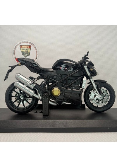 Ducati Streetfighter Giant Siyah Model Motosiklet 1:12 Ölçekli