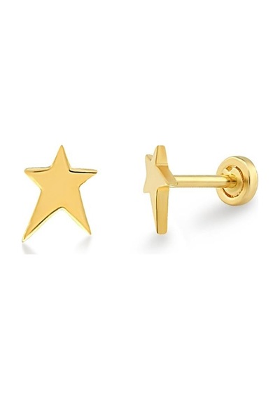 Sefa Gold 14 Ayar Altın Tragus Yıldız Küpe