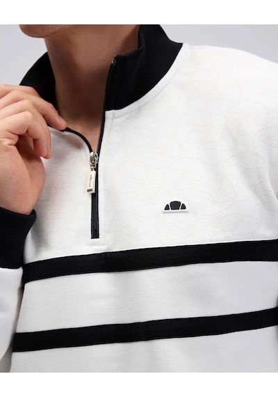 Ellesse Yarım Fermuarlı Erkek Sweatshirt Em619 Ekru