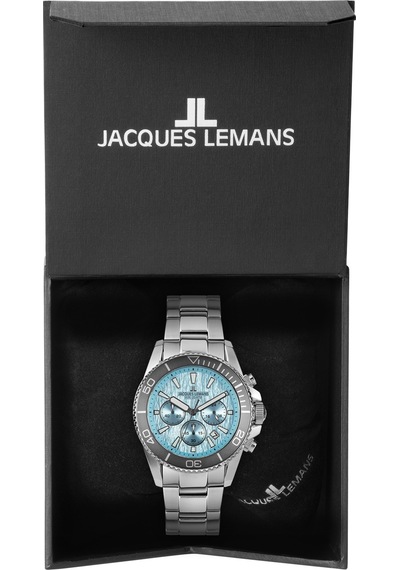 Jacques Lemans 1-2206k Lıverpool Dıver Erkek Kol Saati Gümüş - Siyah