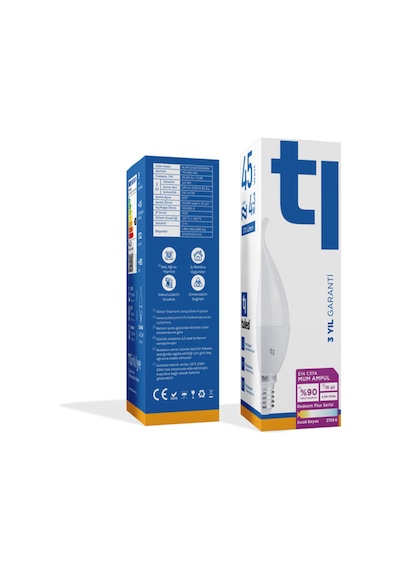 Redeem Plus C37A E14 Mum Ampul, Titreşimsiz, Göz Konforu, 570 Lümen, Sıcak Beyaz, 2700 Kelvin