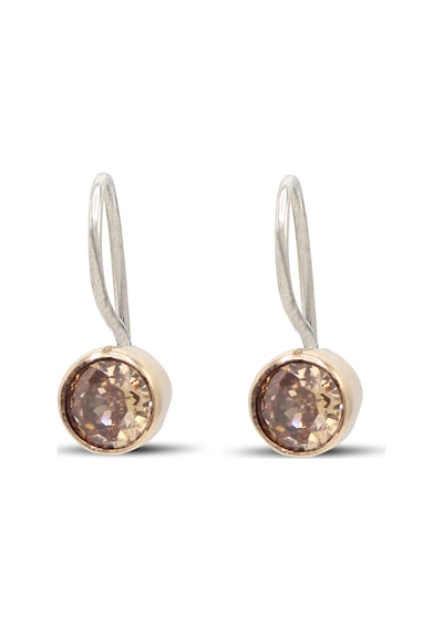 Sitrin Taşlı Otantik Gümüş Kadın Küpe 201024125 Gümüş