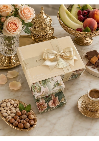 La Marmelato El Yapımı Fransız Makaronu 48'li Premium Hediye Kutusu Seti No 8
