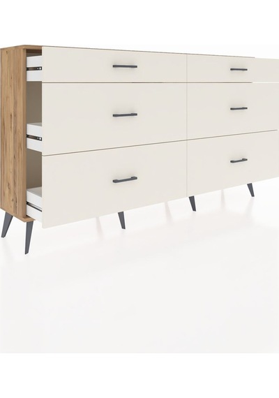 Arges Konsol 6 Çekmeceli 176x30x99 Çam-çam/aytaşı Çam-çam/aytaşı